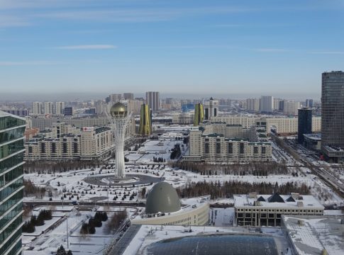 Views of the Bayterek, one of the best things to see in Nur-Sultan